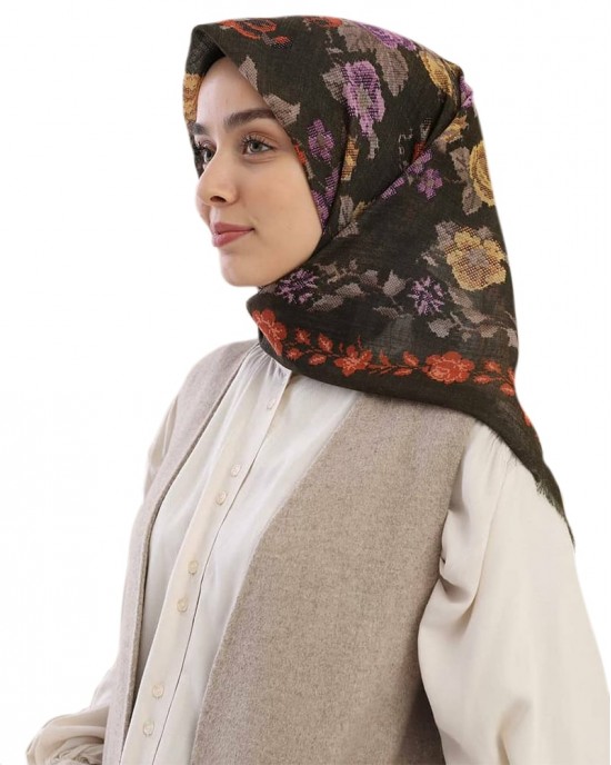 Turkish Hijab, Non-Slip Hijabs, Head Scarf for Women, Traditional Floral  Patterns